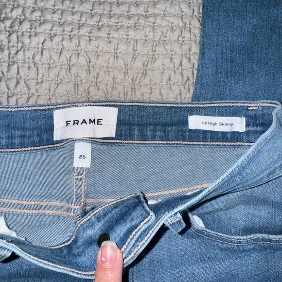 Frame Le High Light Blue Skinny Jean - Picture 2 of 6